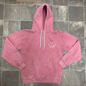 Women’s ivory Ella big logo hoodie sweatshirt sz S